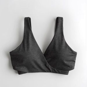 Hollister grey sports bra meduim